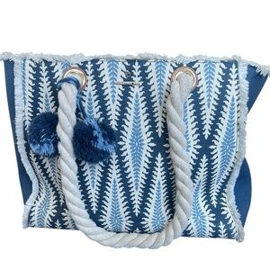 Spartina 449 | Boho Tote Bag Rope Handles Nautical Coastal Vacation